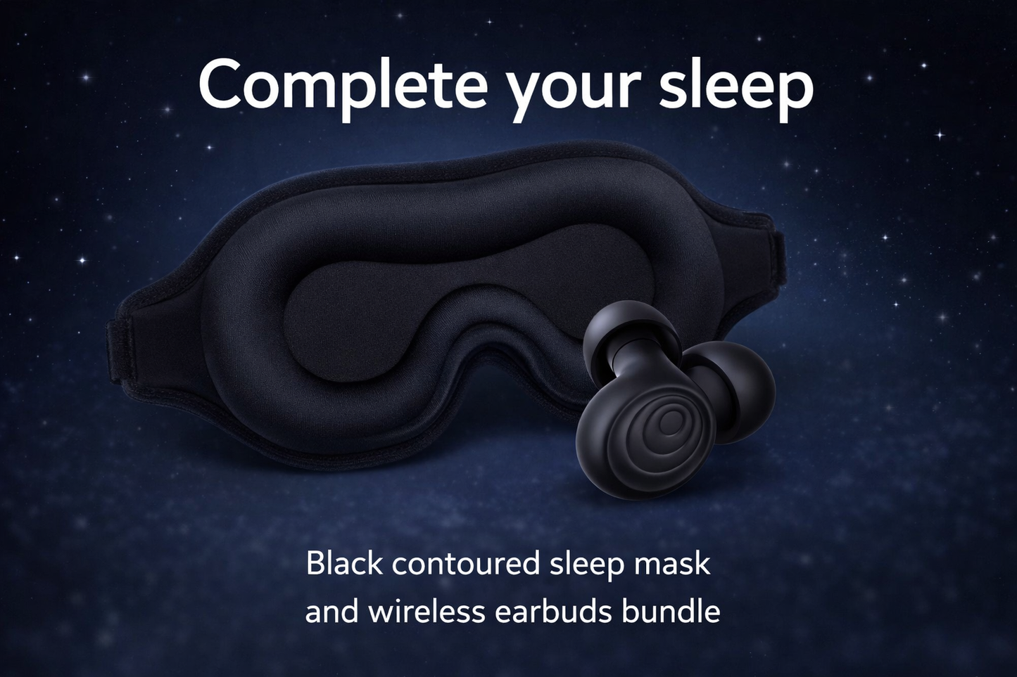 Weighted Sleep Mask + Earplugs